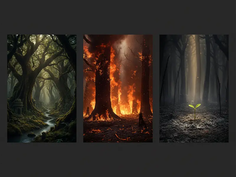 Forest, Fire, Ash — cover art