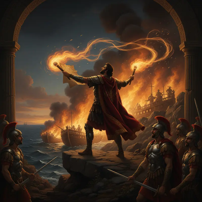 Scena: The Burning of the Ships — cover art