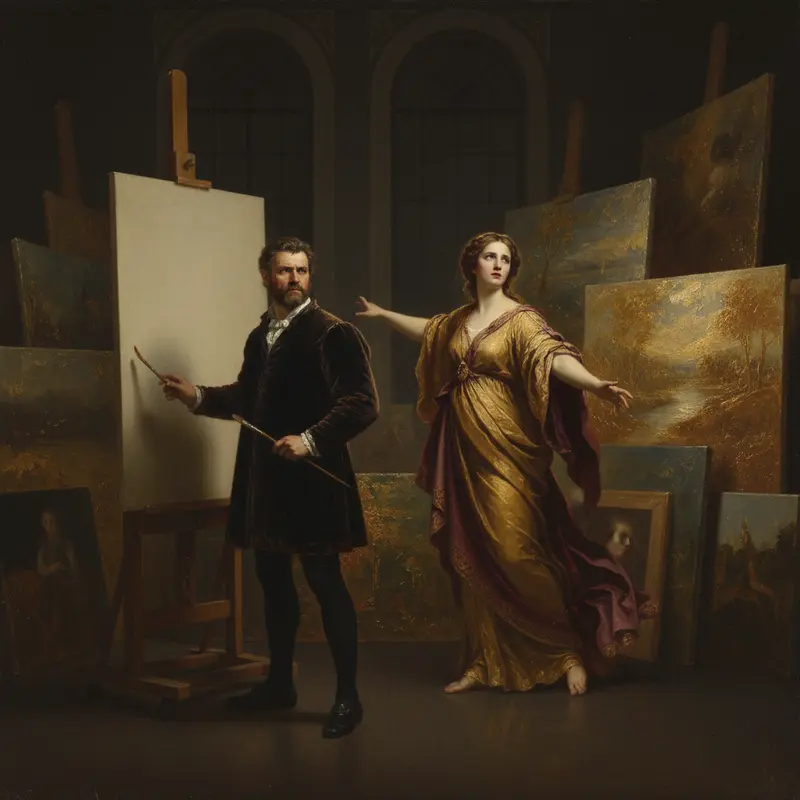 The Painter and the Muse — cover art