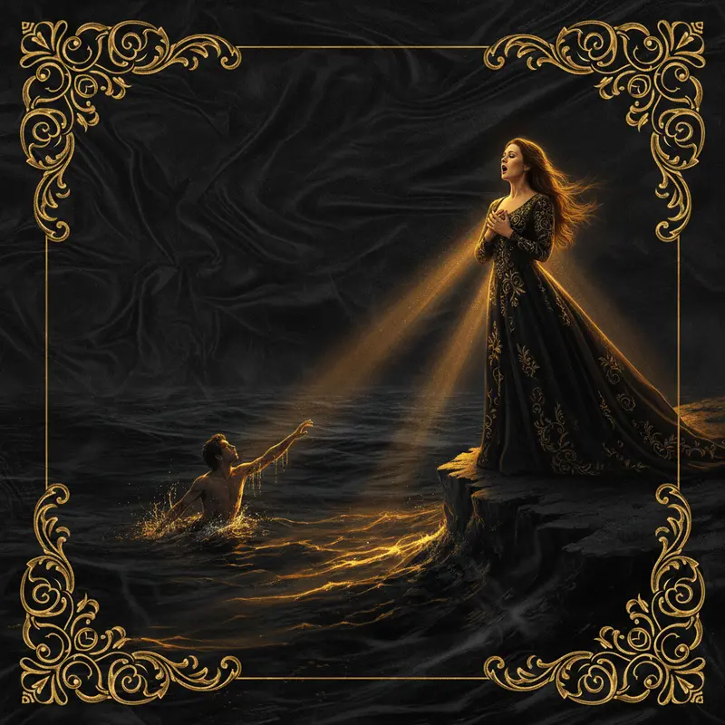 The Swimmer and the Shore — cover art