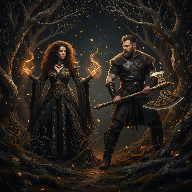The Witch and the Woodsman — cover art